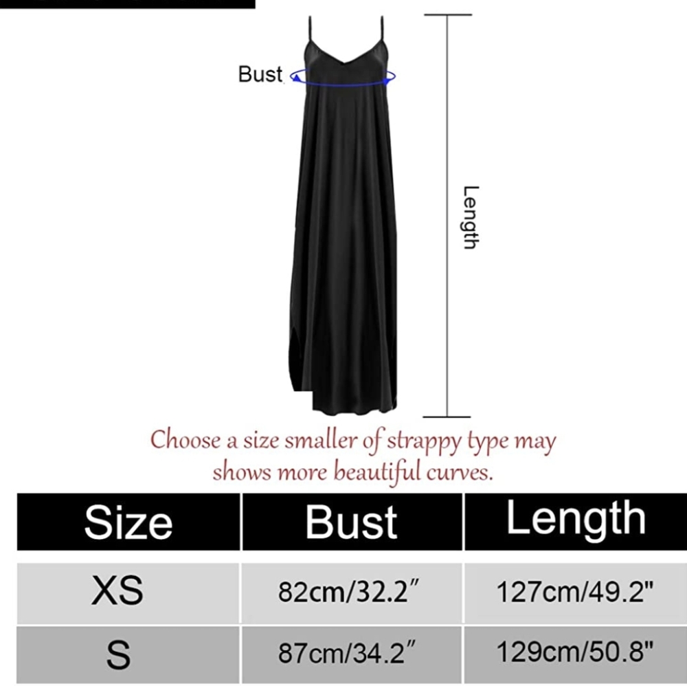 Black side slit spaghetti strap knit dress